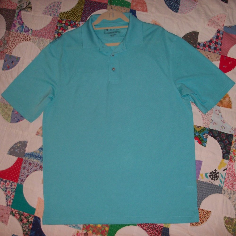 * Jos A Bank Leadbetter Light Blue Polo Large